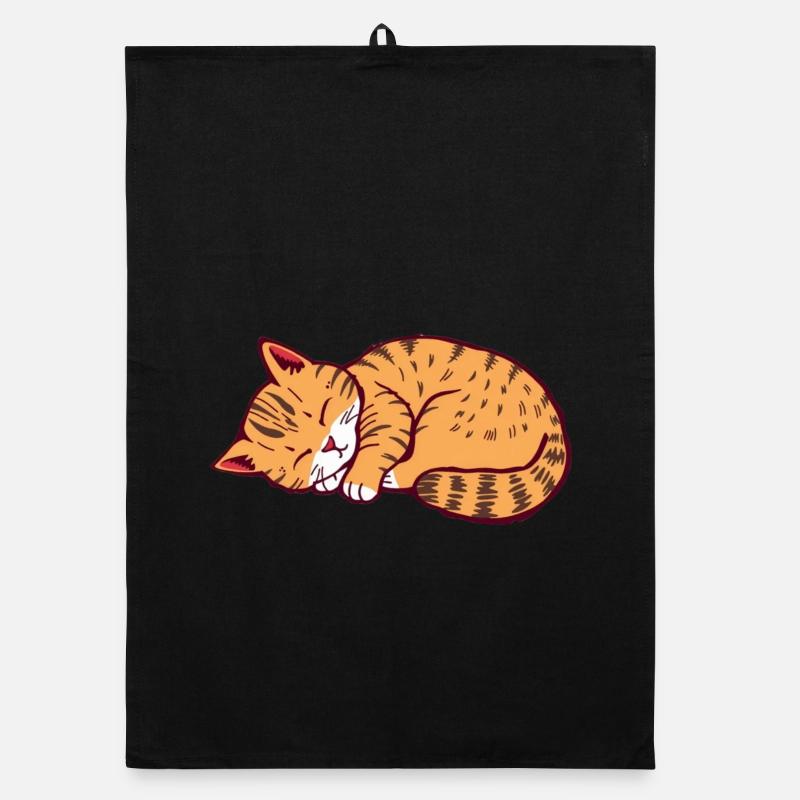 chat endormi chaton tigre chat Torchon bio