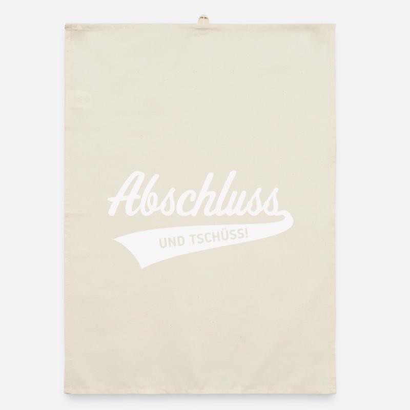 Conclusion – and bye! (Graduation / White) Organic dish towel