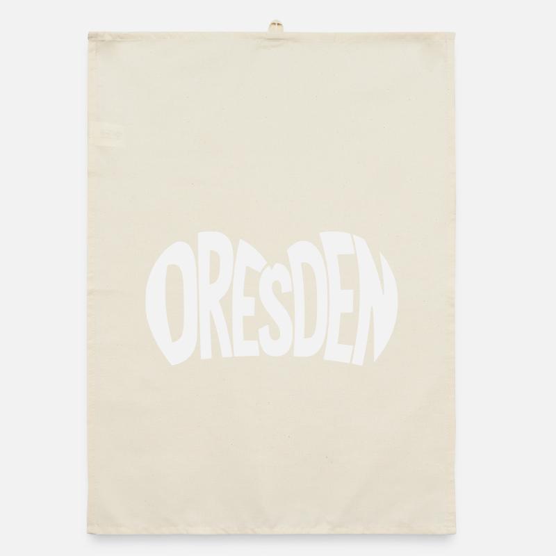 Dresden Schriftzug Organic Geschirrtuch