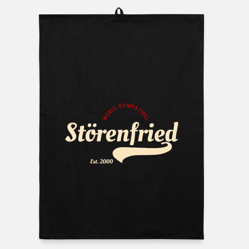 Störenfried Vintage Script Logo Organic Geschirrtuch