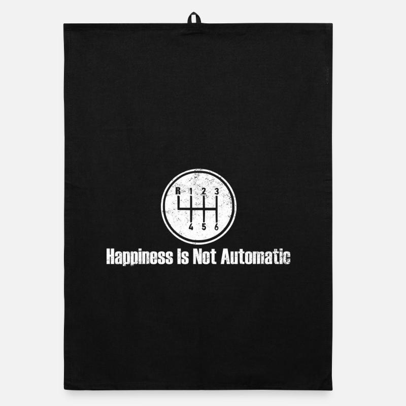 Happiness is Not Automatic Gear Shift Organic dish towel