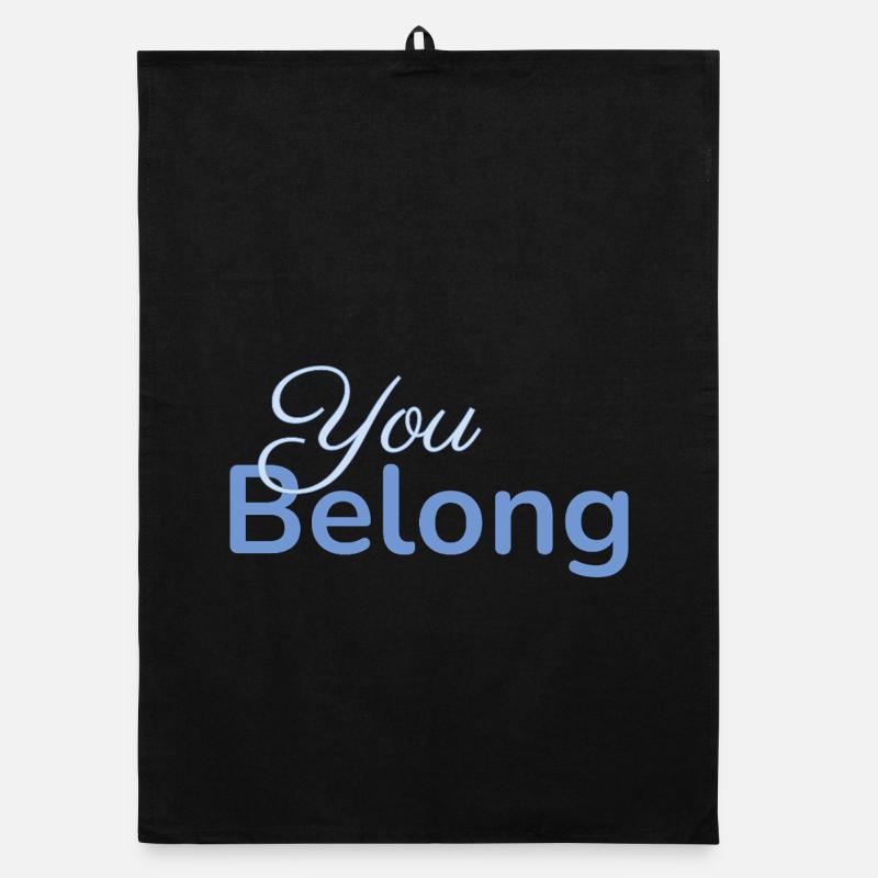 Vous appartenez à la typographie Design minimaliste Torchon bio