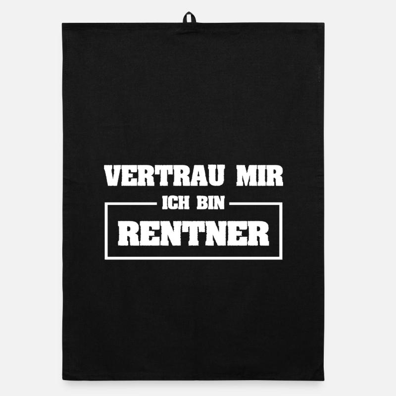 Beruf Rentner Organic Geschirrtuch