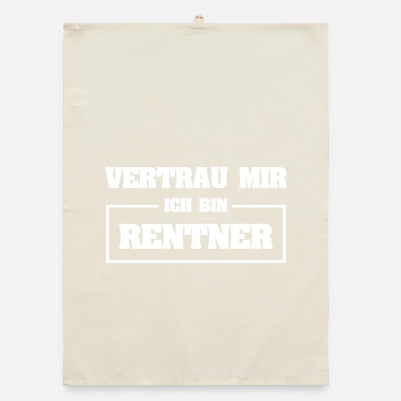 Beruf Rentner Organic Geschirrtuch