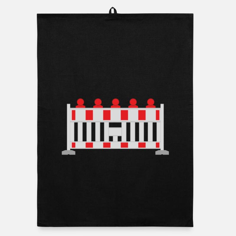construction - Organic dish towel - black
