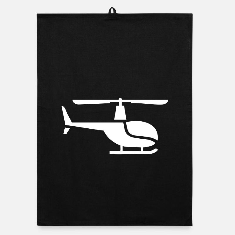 Helicopter sideways Organic dish towel