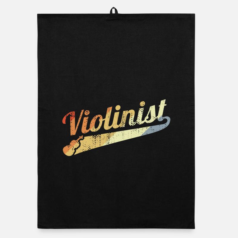 Joueur de violon rétro Torchon bio