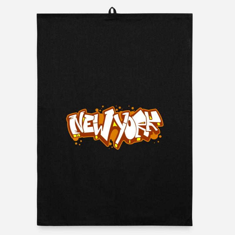 New York Horizontal Graffiti 4 Organic dish towel