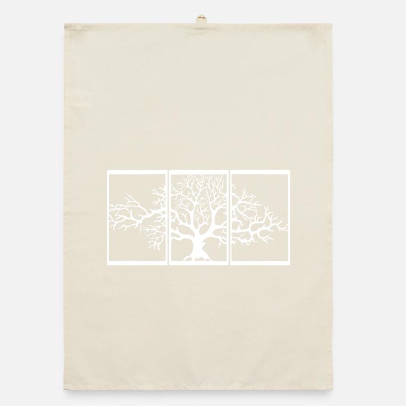 Nature View (White) Organic dish towel