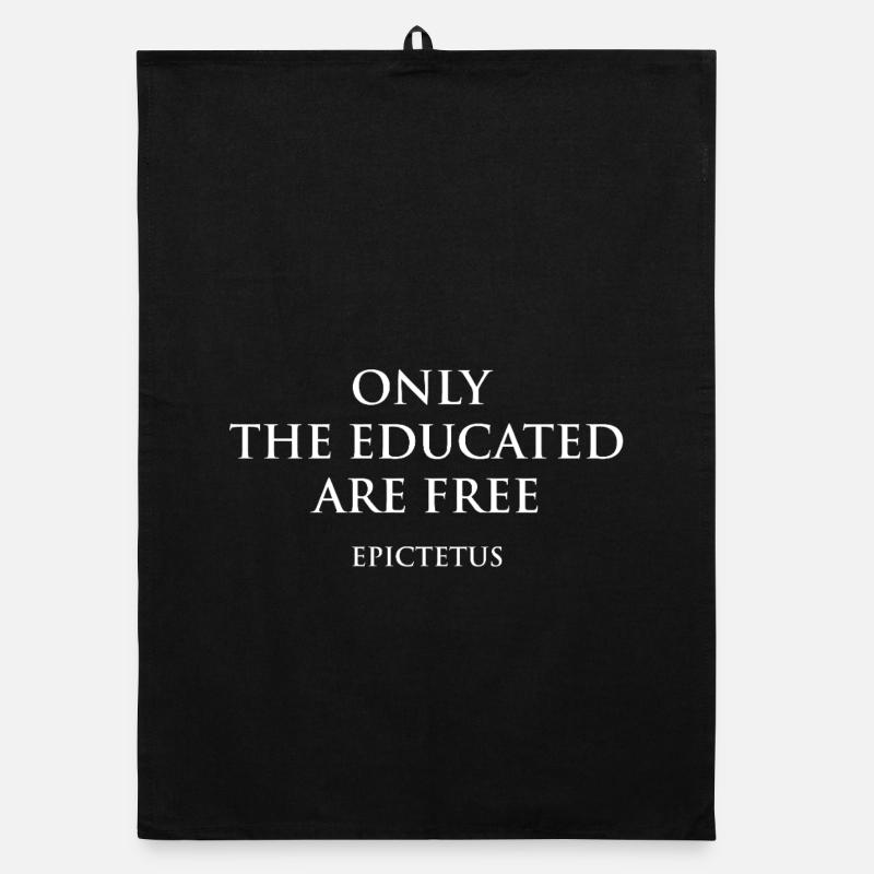 Epiktet Zitat Typografie Design Organic Geschirrtuch
