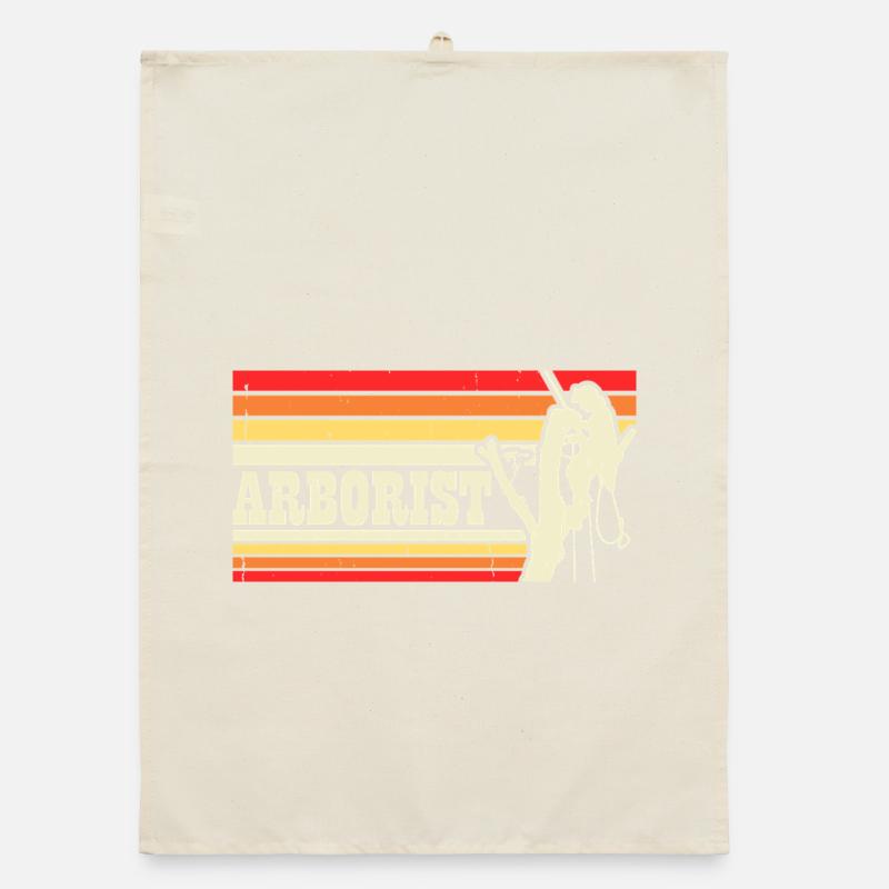 Baumpfleger Holzarbeiter Waldarbeiter Geschenk Organic Geschirrtuch