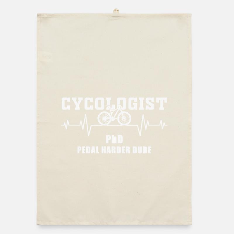 mountain biker MTB Fun Organic dish towel