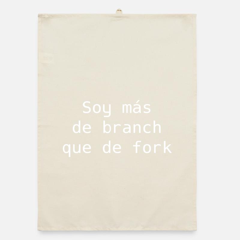 Ich bin eher ein Ast als eine Gabel Organic Geschirrtuch