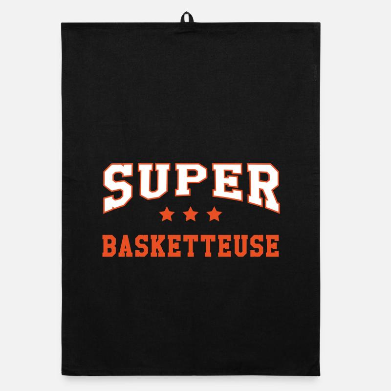Super Basketteuse Torchon bio