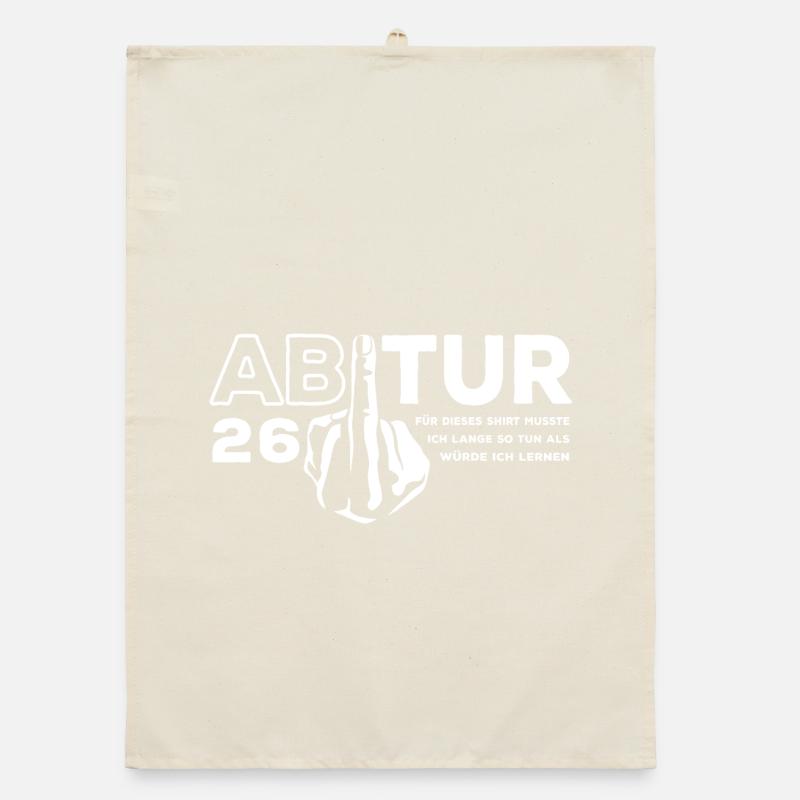 Abitur 2026 - I had to study for a long time Organic dish towel