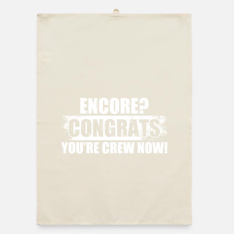 Encore? Congrats Tontechniker Toningenieur Organic Geschirrtuch