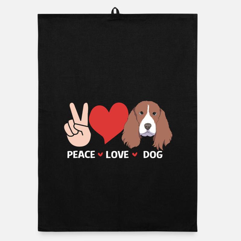 Springer Spaniel Hund Organic Geschirrtuch