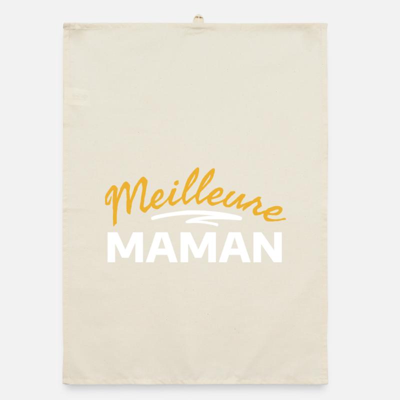 Vividly Colored Maternal Expression Design Organic dish towel