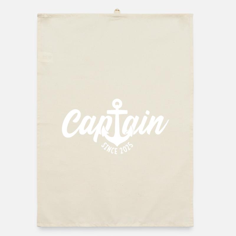 CAPTAIN SINCE 2025 Organic dish towel