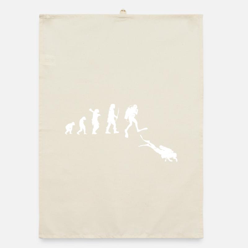 Illustration de l’évolution du progrès humain Torchon bio