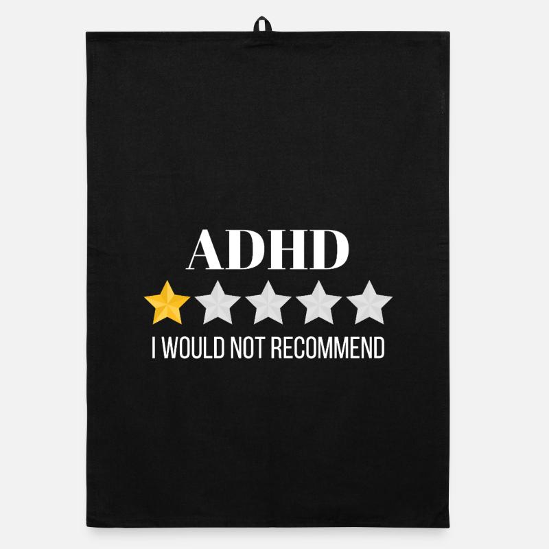 Innovative ADHD Awareness Graphic Design Organic dish towel