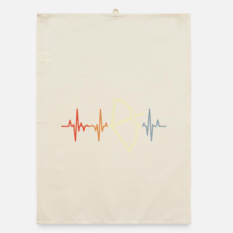 Bow Hunt Pulse Beat Organic dish towel