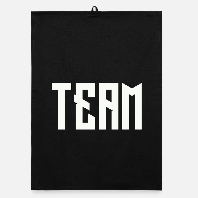 TEAM Block lettering Organic dish towel
