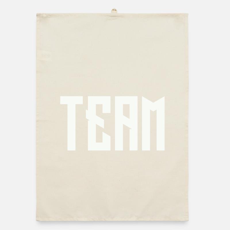 TEAM Blockschrift  Organic Geschirrtuch