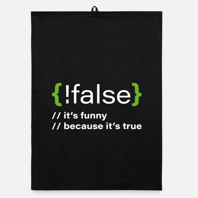 false – Un programmeur drôle dit Torchon bio