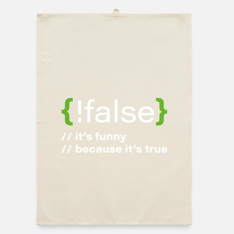 false – Un programmeur drôle dit Torchon bio