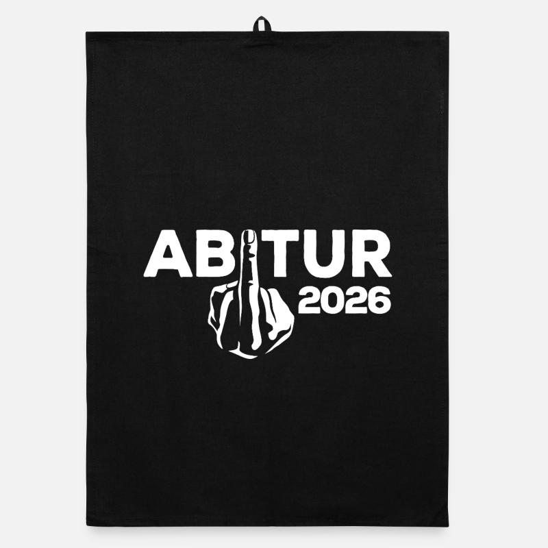 ABI 2026 Middle Finger Abitur - Gift Organic dish towel