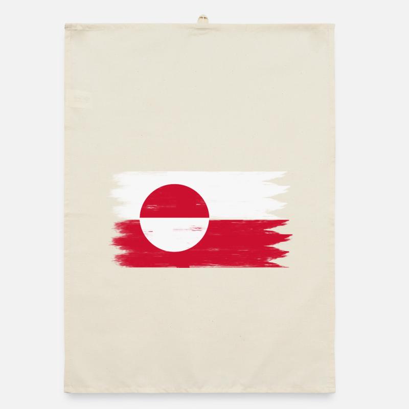 Les drapeaux aiment le vintage Torchon bio