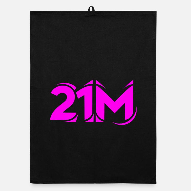 21M Bitcoin Supply Crypto Design21 Limit Million Organic dish towel