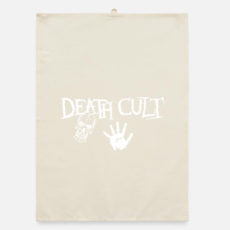 Todeskult, Skull Design Organic Geschirrtuch
