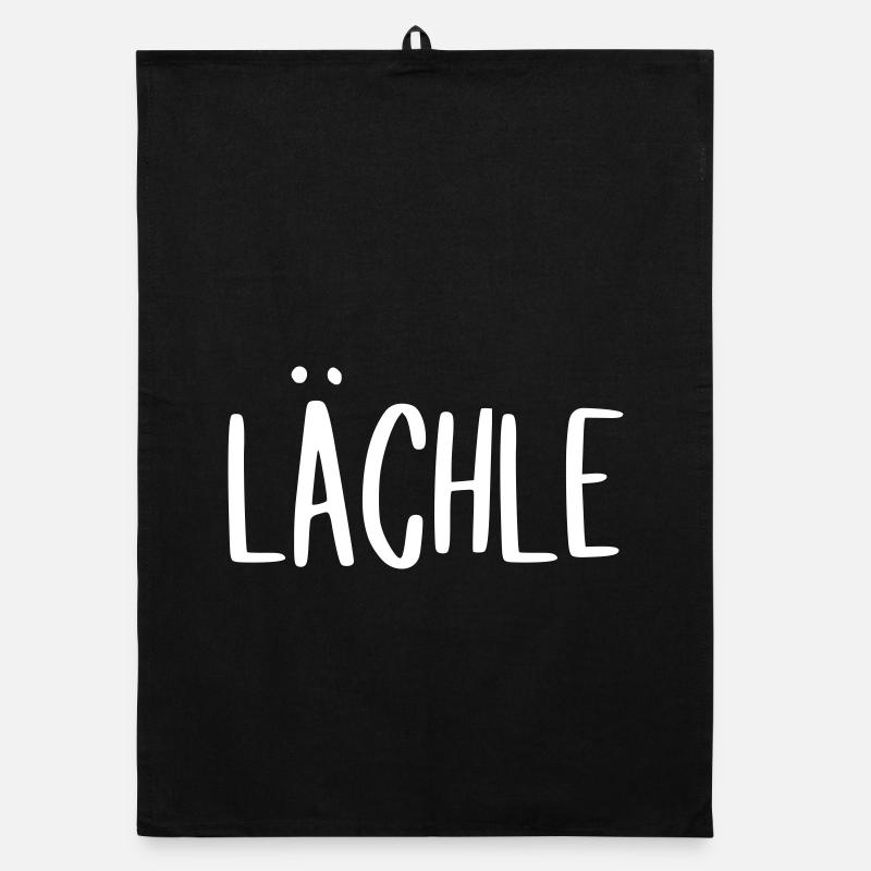 lächle - lachen gute Laune Organic Geschirrtuch