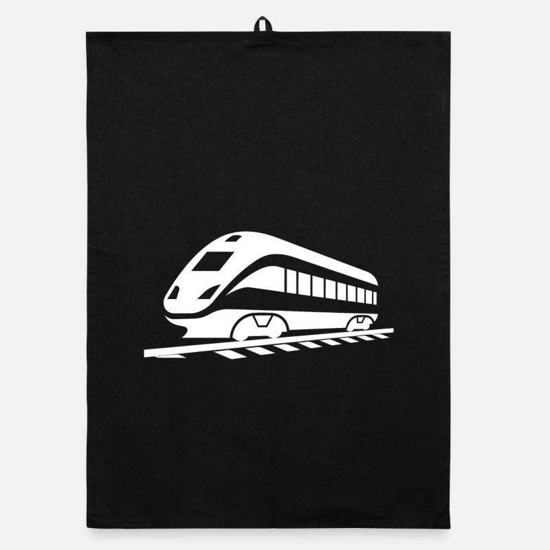 Railway Drawing Organic dish towel