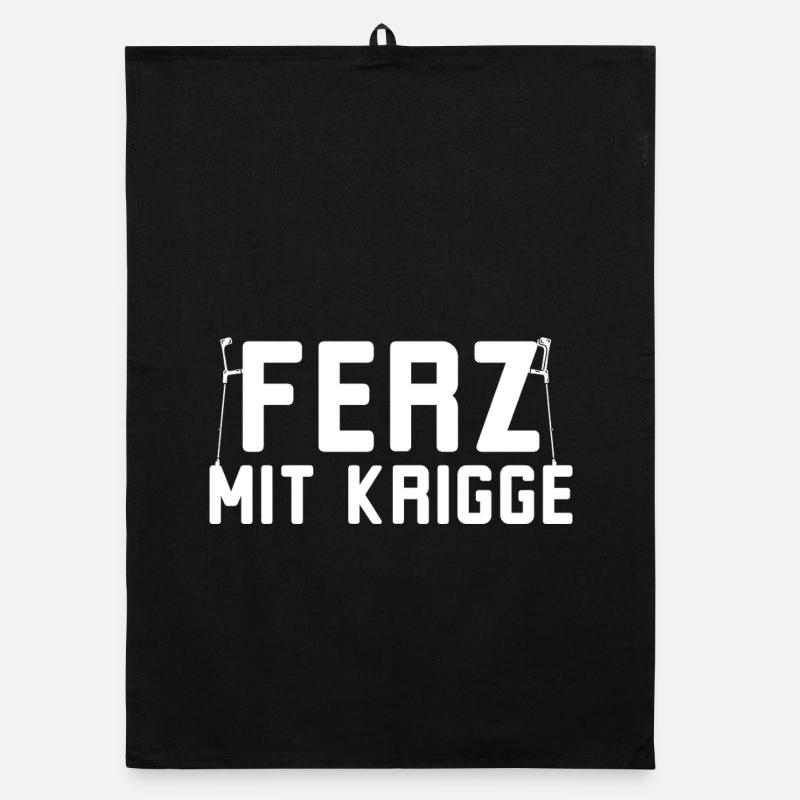 Ferz with Krigge Hessian Hessian dialect Organic dish towel