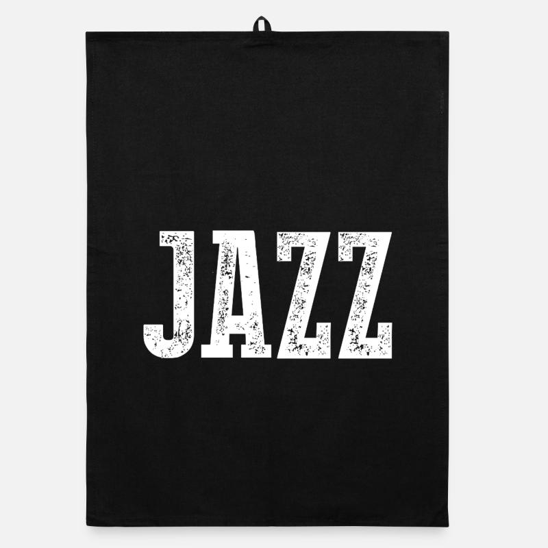 Jazz Distressed Typography Tee Organic dish towel