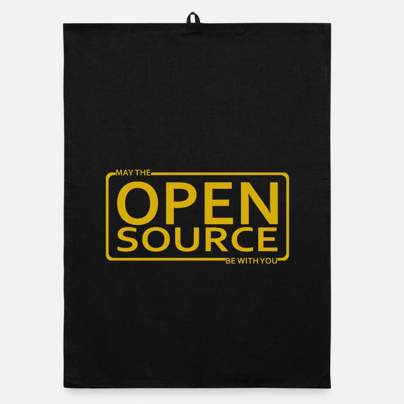 May The Open Source Be With You Organic dish towel