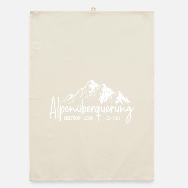 Crossing the Alps 2026 E5 Oberstdorf Merano Organic dish towel