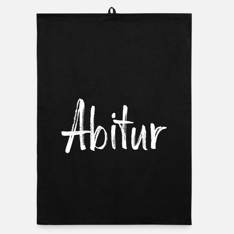 Conception des lettres manuelles de l’Abitur - Torchon bio - noir
