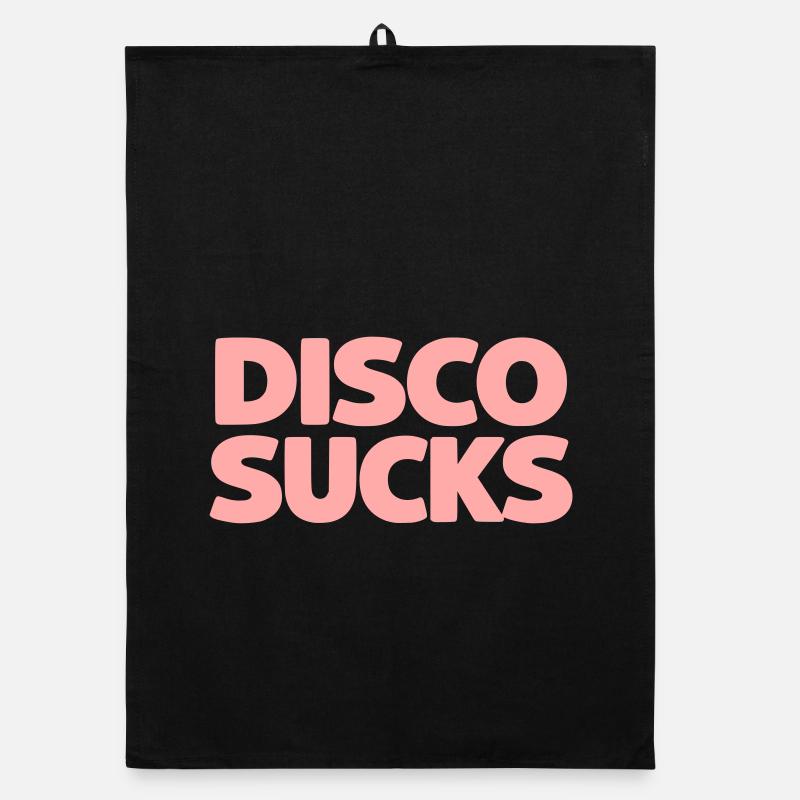 Disco Sucks Organic dish towel