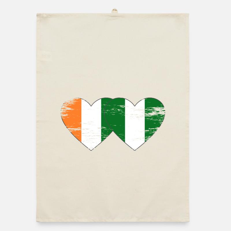 Drapeau du Nigeria de Côte d’Ivoire utilisé Torchon bio