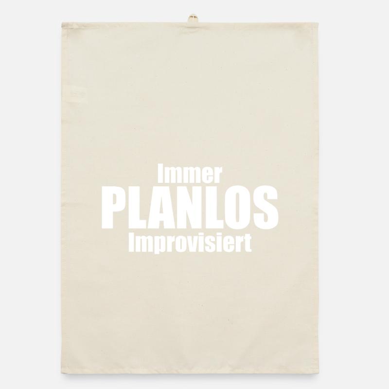 Immer PLANLOS Improvisiert Organic Geschirrtuch
