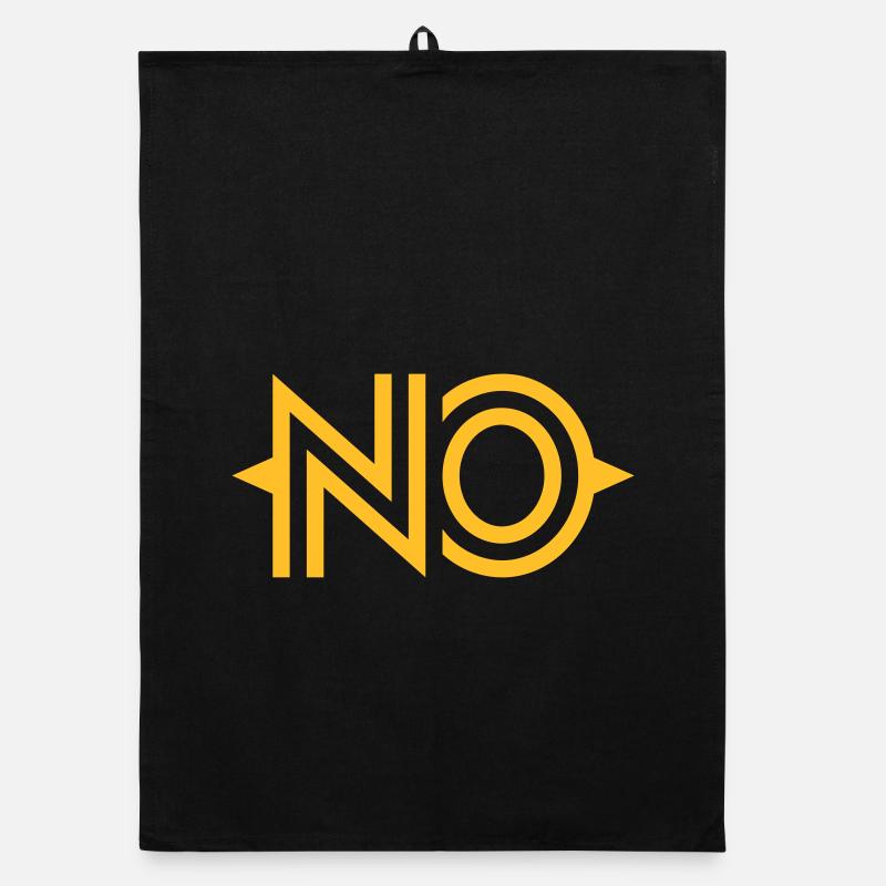 NEIN - Organic Geschirrtuch - Schwarz