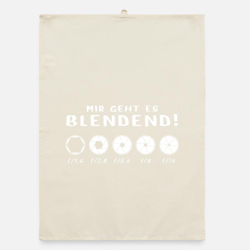 Mir geht es blendend Organic Geschirrtuch