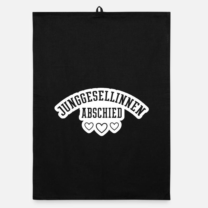 Junggesellinnenabschied Herz Mädels Organic Geschirrtuch