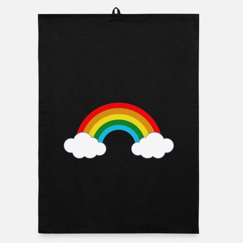 Rainbow Organic dish towel