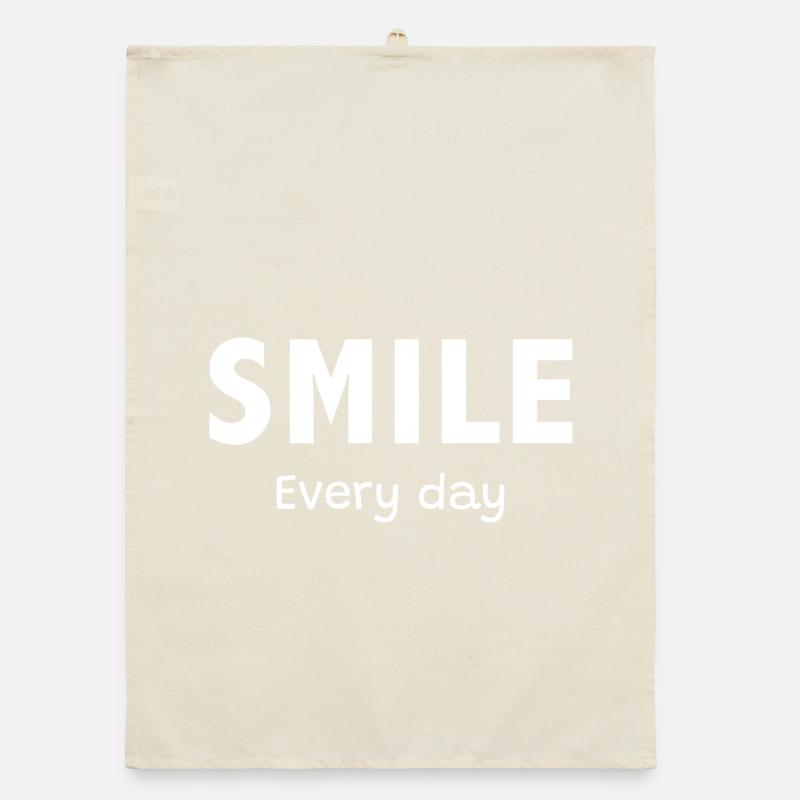 Lächle jeden Tag Organic Geschirrtuch