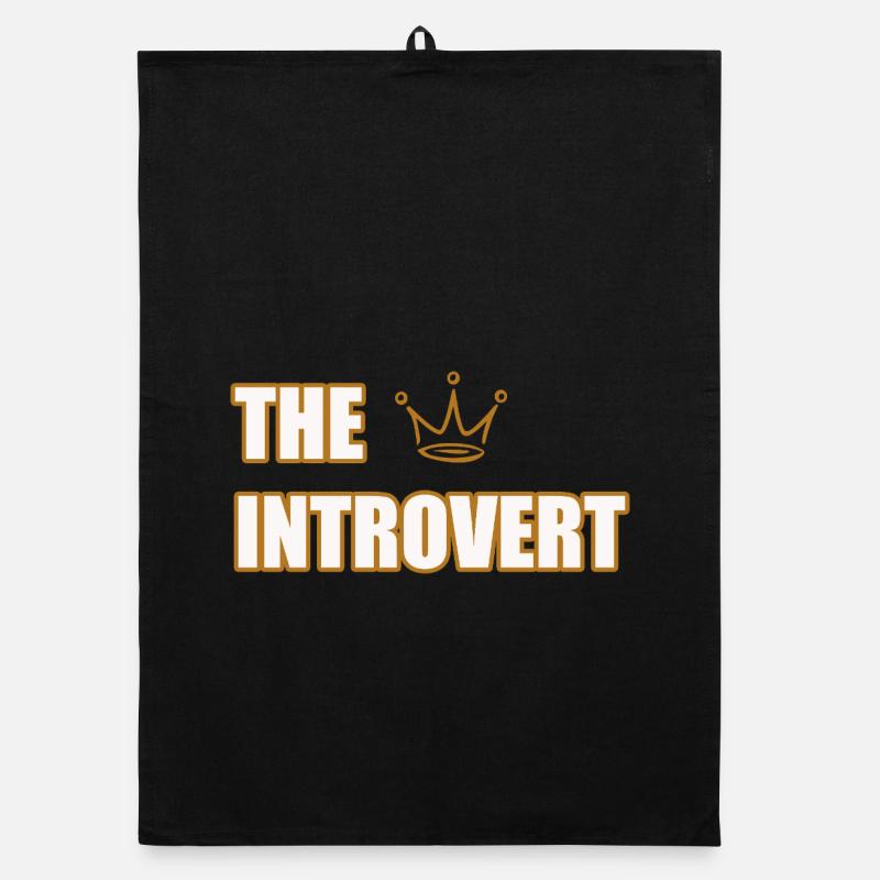 THE INTROVERT – Minimalist & Calm Statement Design Organic Geschirrtuch